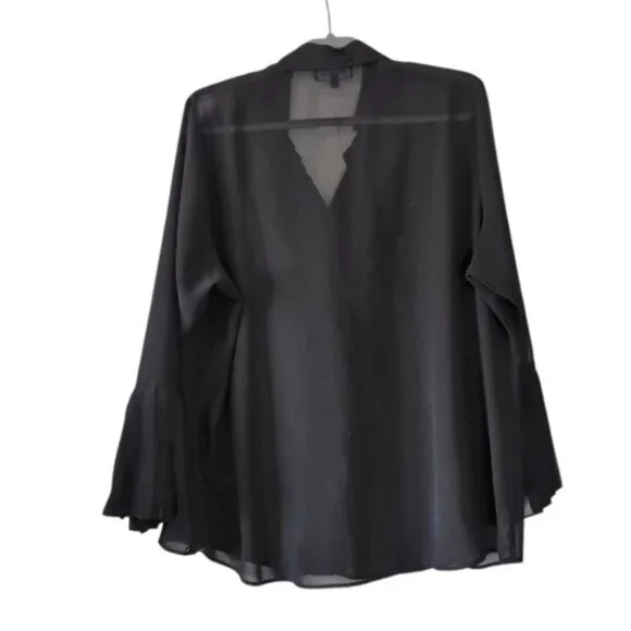 Addition Elle Vintage Renaissance Semi Sheer Whimsigoth Victorian Blouse 20 - Picture 2 of 6